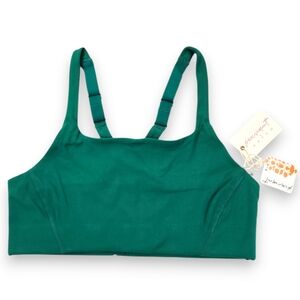 FP Movement x Hatch Square Neck Support Bra Garden Green Size Small NWT